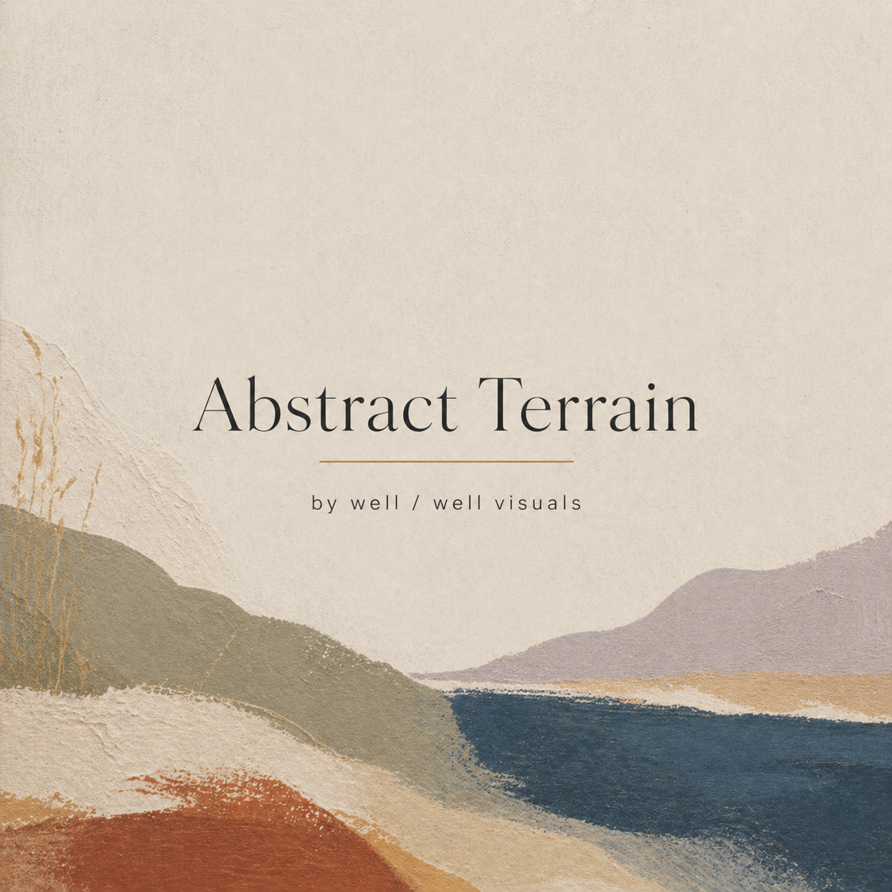 abstract terrain wall art tiles metal coasters and posters by well / well