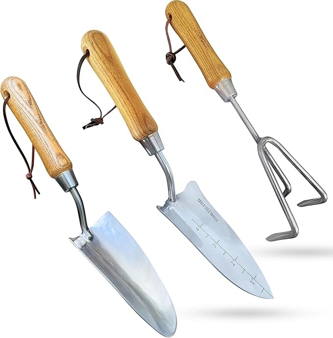 classic stainless steel hand tools for gardening