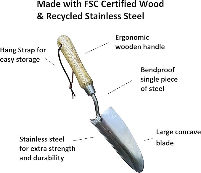 classic stainless steel hand tools for gardening