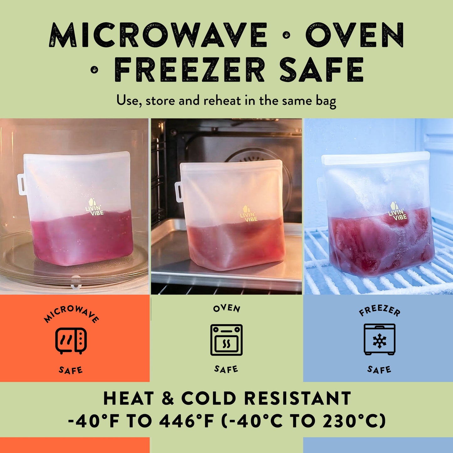 reusable silicone food storage bags set of 4 multicolor leakproof
    •    BPA free silicone bags for food freezer microwave safe
    •    eco friendly reusable food bags different sizes meal prep storage
    •    silicone storage bags oven safe dishwasher safe kitchen swap
    •    reusable sandwich bags alternative plastic bags low tox kitchen