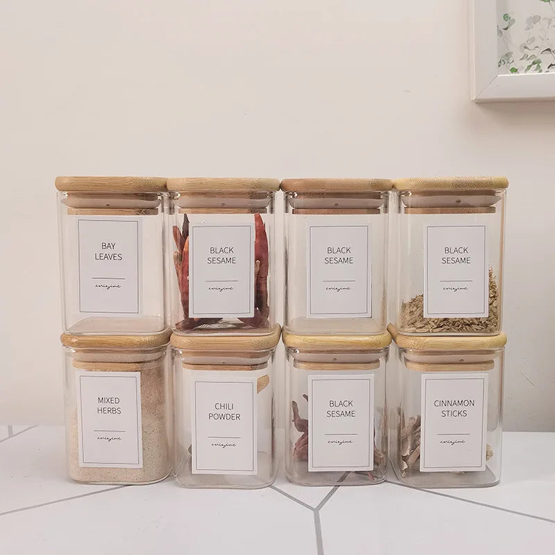 glass spice jar with bamboo lid airtight 7 oz pantry storage
	•	minimalist spice jar glass container with wooden lid
	•	non toxic spice storage jar plastic free kitchen organization
	•	small glass jar for spices with bamboo lid 3.2 inch
	•	aesthetic pantry spice jars clean organized kitchen