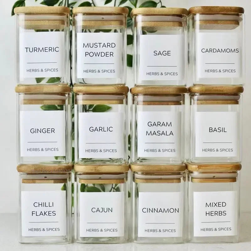 glass spice jar with bamboo lid airtight 7 oz pantry storage
	•	minimalist spice jar glass container with wooden lid
	•	non toxic spice storage jar plastic free kitchen organization
	•	small glass jar for spices with bamboo lid 3.2 inch
	•	aesthetic pantry spice jars clean organized kitchen