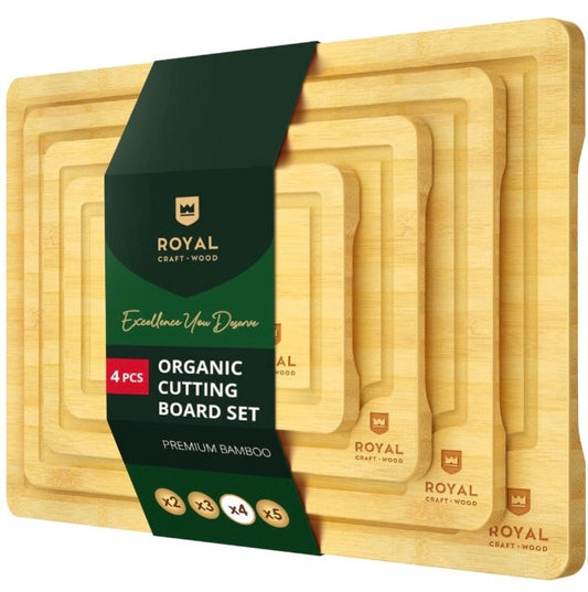 Cutting Board Set of 4, Bamboo