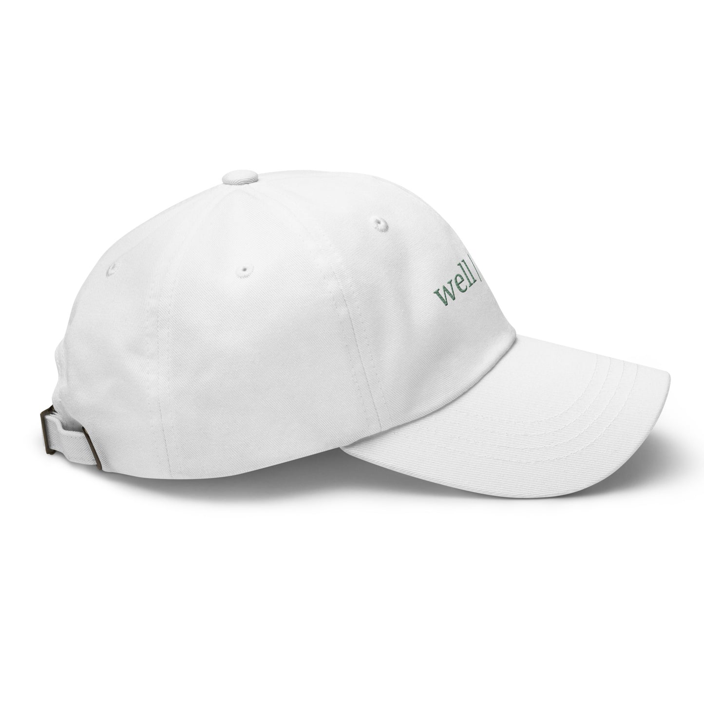 White baseball cap on a white background